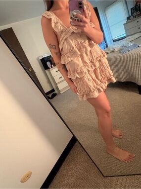 Ruffled Boho Romper